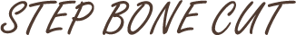 STEP BONE CUT
